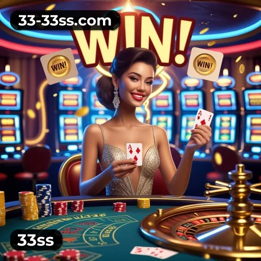 33ss App home screen with mobile slots and casino categories
